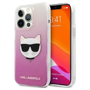 Puzdro Karl Lagerfeld iPhone 13 / 13 Pro KLHCP13LCTRP hardcase pink Choupette Head