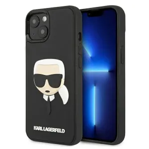Karl Lagerfeld KLHCP13SKH3DBK Apple iPhone 13 mini black Ochranný kryt 3D Rubber Karl`s Head