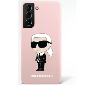 Puzdro Karl Lagerfeld Samsung Galaxy S23 Plus KLHCS23MSNIKBCP pink hardcase Silicone Ikonik