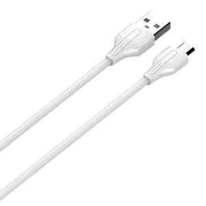 LDNIO LS540 USB-A/microUSB cable 2.4A, 0.2m (white)