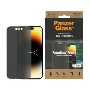 PanzerGlass Ultra-Wide Fit Apple iPhone 14 Pro Privacy Screen Protection Antibacterial P2772