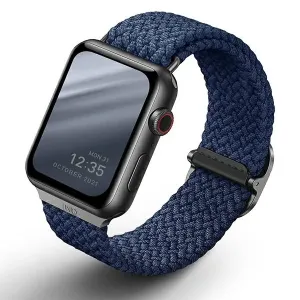 UNIQ Aspen Apple Watch 44/42mm Braided oxford (modrá)