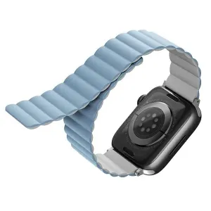 UNIQ Revix Apple Watch 4/5/6/7/SE/8/Ultra 44/45/49mm Reversible Magnetic white-blue