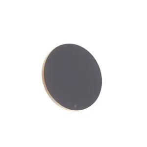 Dizajnové nástenné svietidlo šedé 16,5 cm vrátane LED - Skyf