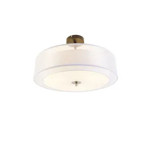 Moderné stropné svietidlo biele 50 cm 3-svetlo - Drum Duo #2740536