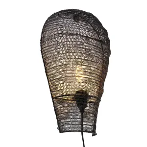 Orientálna nástenná lampa čierna 45 cm - Nidum