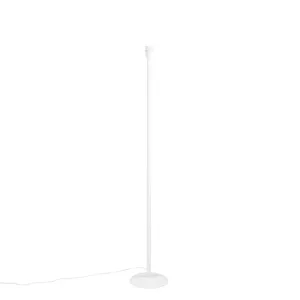 Klasická stojaca lampa biela bez tienidla - Simplo