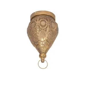 Orientálna stropná lampa zlatá 19 cm - Mauglí #9281415