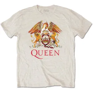 Queen tričko Classic Crest Natural XL