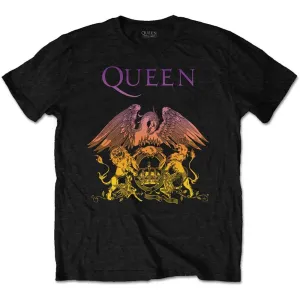 Queen tričko Gradient Crest Čierna L
