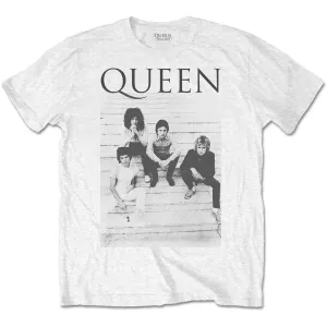 Queen tričko Stairs Biela XL