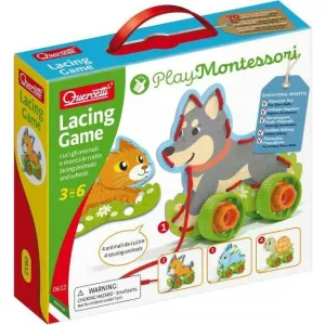 Quercetti Lacing Game lacing animals & wheels Šnurovacie zvieratká s kolieskami