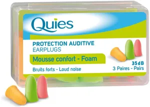 Quies Penové chrániče sluchu 35 dB, 3x2 ks #155181