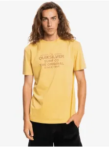 Žlté pánske tričko Quiksilver Feeding Line