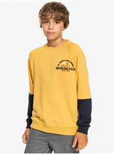 Blue-yellow boys sweatshirt Quiksilver Open Spot - Boys #652492
