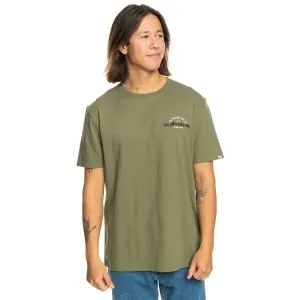 Quiksilver ARCHED TYPE Pánske tričko, khaki, veľkosť