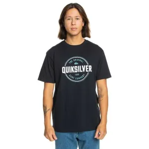 Quiksilver CIRCLE UP Pánske tričko, čierna, veľkosť #9224025