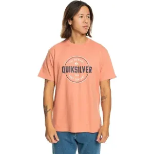 Quiksilver CIRCLE UP Pánske tričko, lososová, veľkosť #9328282
