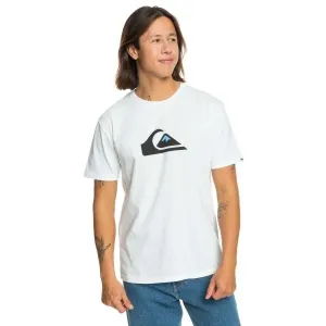Quiksilver COMP LOGO Pánske tričko, biela, veľkosť #9239657