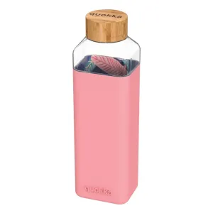 QUOKKA - STORM Sklenená fľaša so silikónovým povrchom NIGHT FOREST, 700ml, 40022