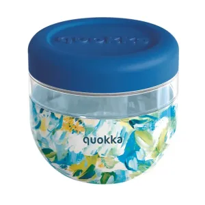 QUOKKA - Bubble, Plastová nádoba na jedlo BLUE PEONIES, 770ml, 40134