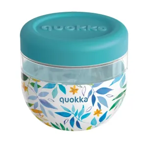 QUOKKA - Bubble, Plastová nádoba na jedlo WATERCOLOR LEAVES, 770ml, 40136