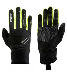 R2 Blizzard Gloves Black/Neon Yellow 2XL Lyžiarske rukavice