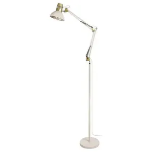Podlahová moderná industriálna lampa, E27 1X MAX 40W, béžová #1258739