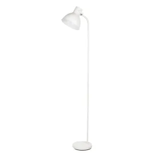 Podlahová industriálna lampa, E27 1X MAX 25W, biela