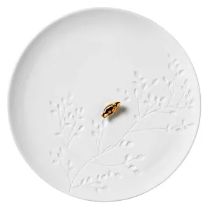 Räder Biely porcelánový tanier BIRD PLATE