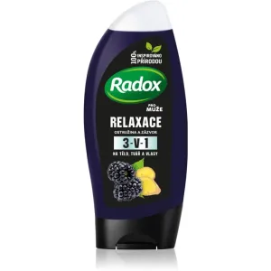 Radox Men Feel Wild sprchový gél na tvár, telo a vlasy pre mužov Blackberry & Ginger 225 ml #872804