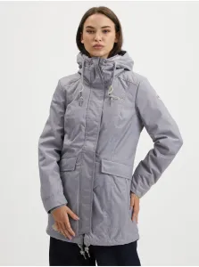 Grey Women's Winter Coat Hooded Ragwear Tunned - Women #611114