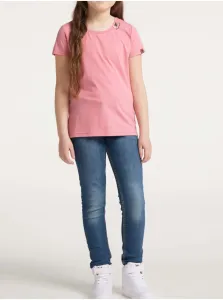 Ružové dievčenské basic tričko Ragwear Violka