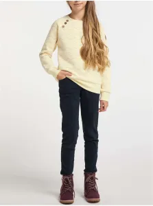 Light Yellow Girly Patterned Ragwear Sweatshirt Darinka Chevron - Girls #667757