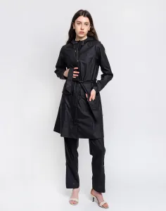 Bunda Rains Curve Jacket 18130 dámska, čierna farba, prechodná #398971