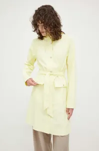 Nepremokavá bunda Rains 18130 Curve Jacket dámska, žltá farba, prechodná