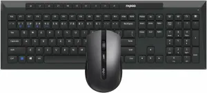 RAPOO set klávesnica a myš 8210M, bezdrôtová, CZ/SK, čierna
