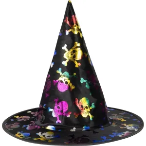 RAPPA - Detský čarodejnícky klobúk s lebkami
