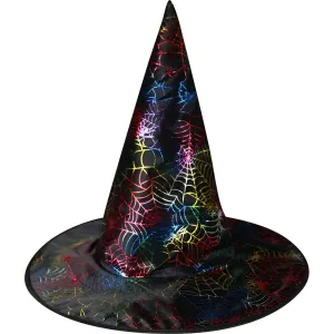 Rappa Čarodejnícky klobúk s potlačou pavučiny pre dospievajúcich
