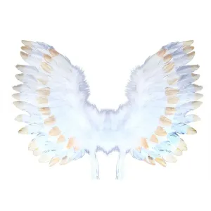 RAPPA - Anjelské Krídla s perím bielo-zlaté