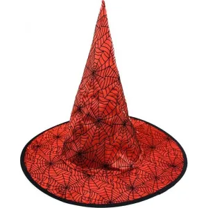 klobouk čarodějnický červený pro dospělé - RAPPA