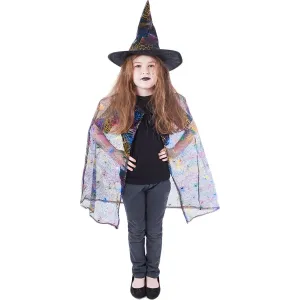 Rappa Detský plášť Čarodejnice s klobúkom 104 - 150 cm