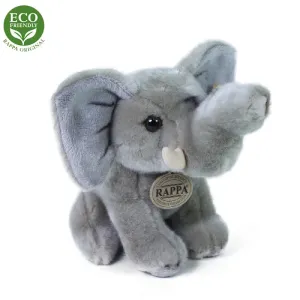 RAPPA - Plyšový slon sediaci 18 cm ECO-FRIENDLY
