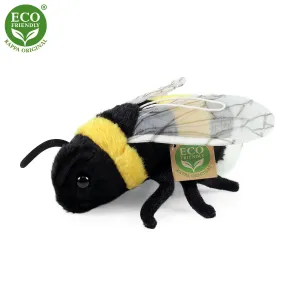 RAPPA - Plyšová včela 18 cm ECO-FRIENDLY