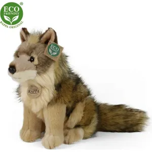 RAPPA - Plyšový kojot/vlk sediaci 24 cm ECO-FRIENDLY