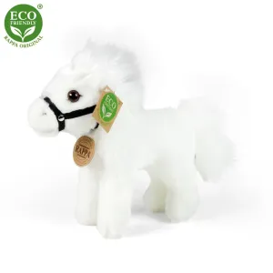 RAPPA - Plyšový kôň biely 20 cm ECO-FRIENDLY