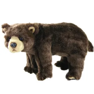 RAPPA - Plyšový medveď hnedý stojaci 40 cm ECO-FRIENDLY