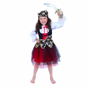 RAPPA - Detský kostým pirátka s šatkou (S) e-obal