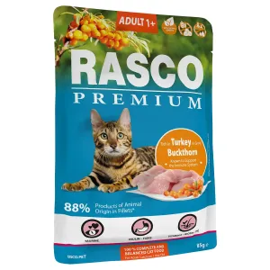 Rasco Kapsička Premium Cat Pouch Adult, Turkey, Buckthorn 85 g