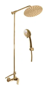 Sprchový systém RAV SLEZÁK so sprchovacím setom Zlato CO182.0/4Z